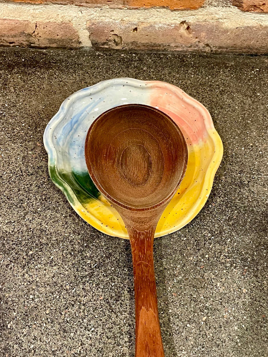 watercolor spoon rest