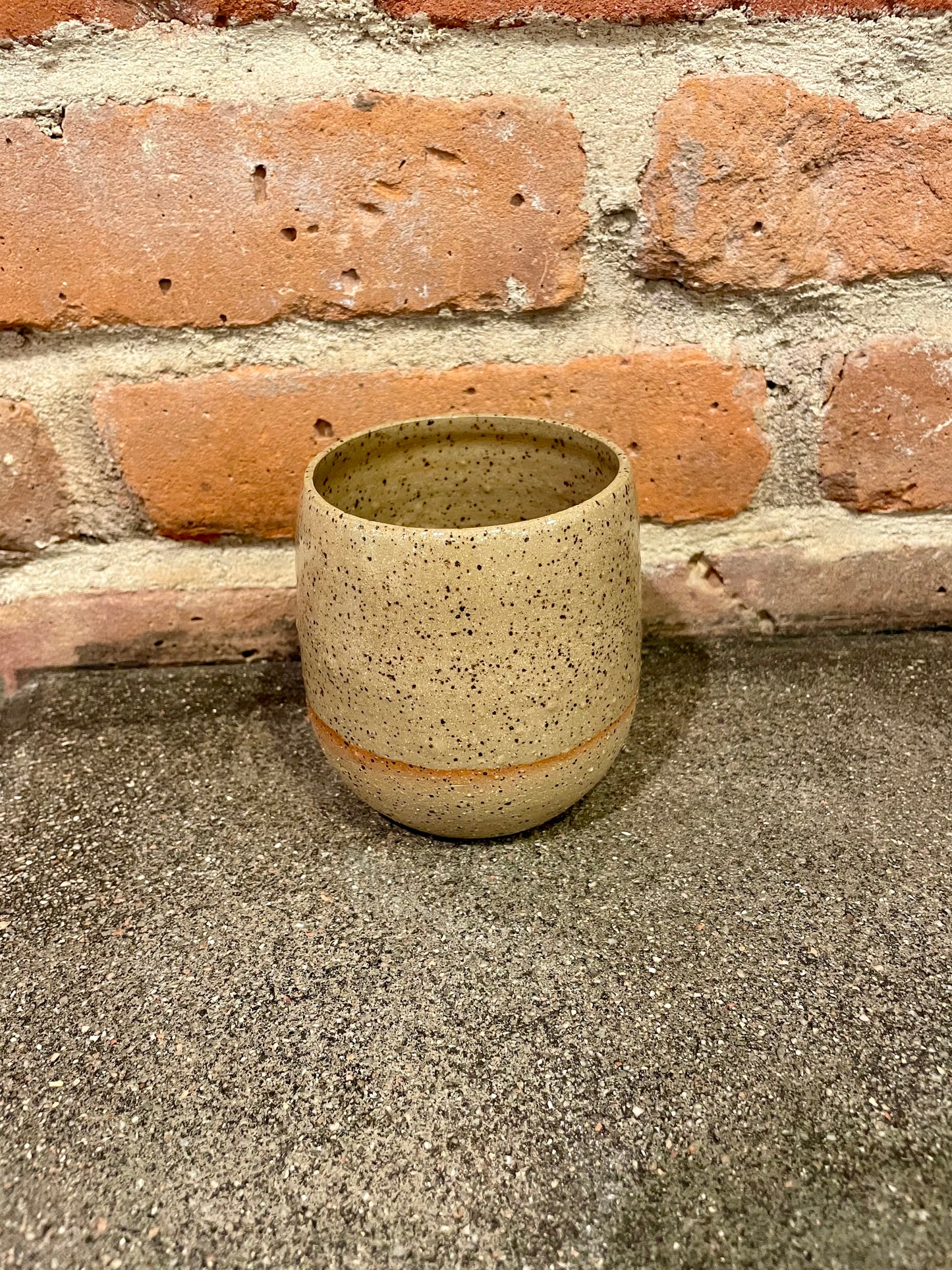 brown speckle wine cup